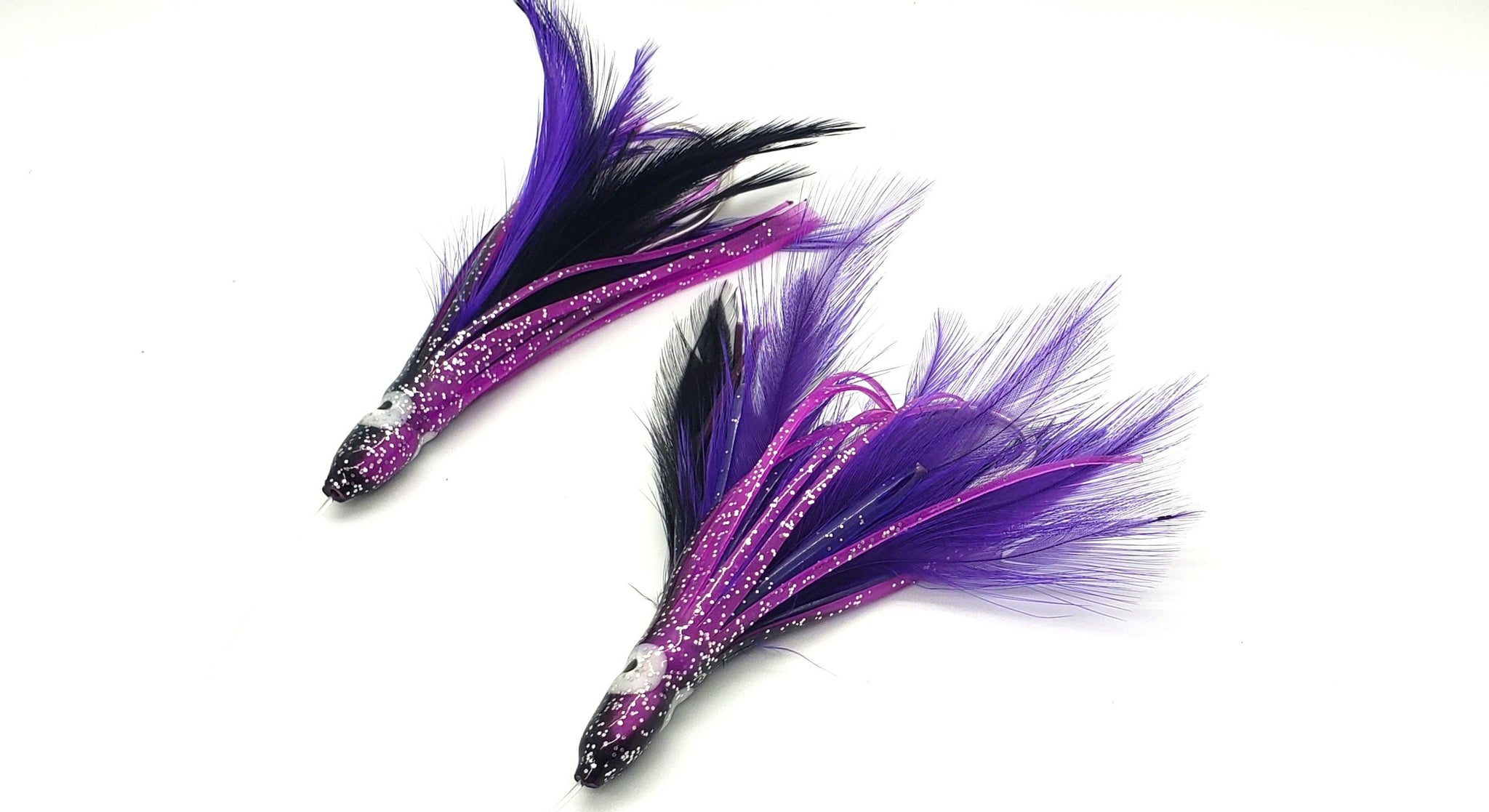 Jaw Lures Tuna & Mahi Feathers - Black/Purple